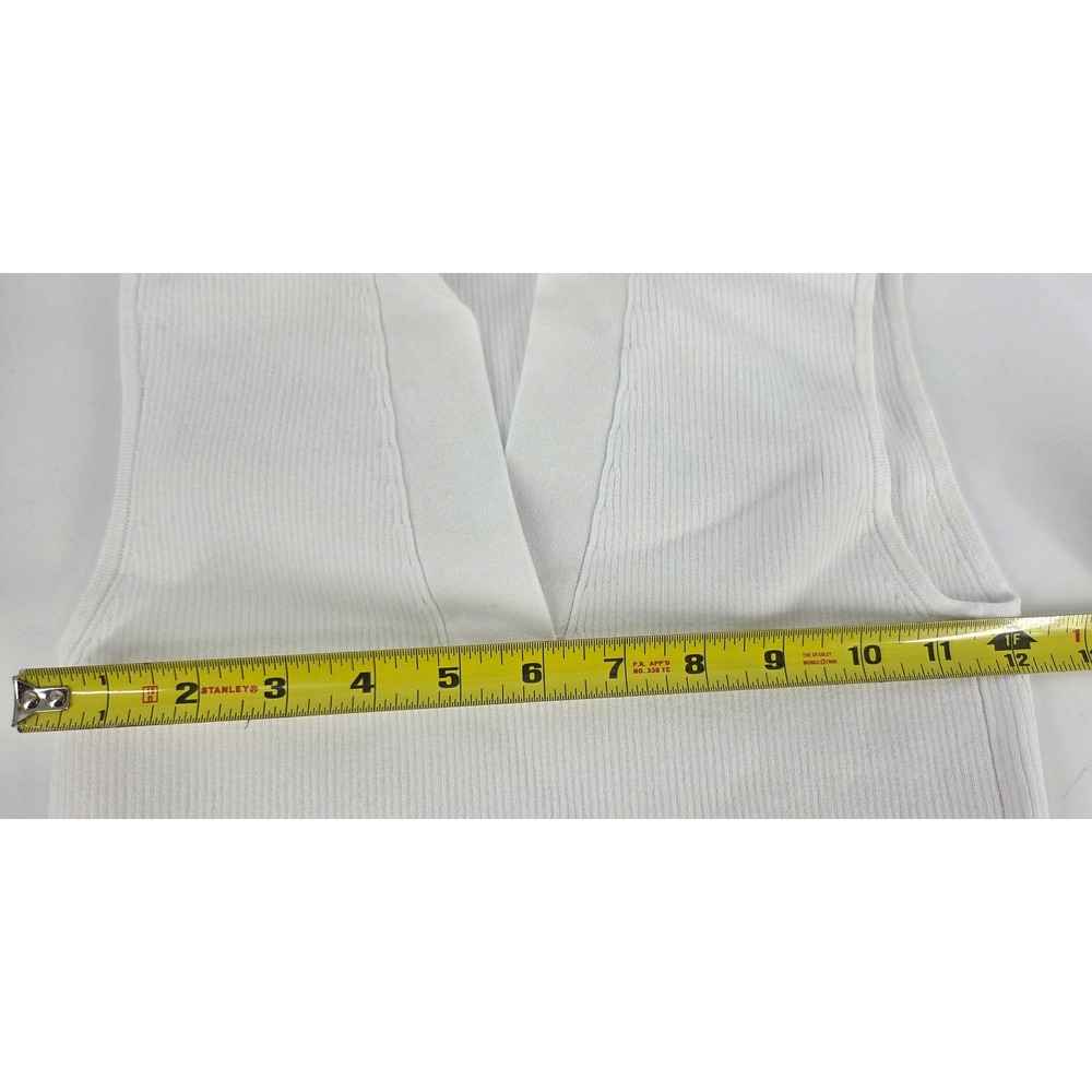 Madewell Cotton Johnny-Collar Sweater Tank Sleeveless Polo Top White Size XXS - Picture 4 of 7